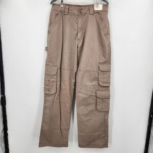 Abercrombie Fitch High Rise Relaxed Cargo Pants 31/12 Khaki NWT Pockets